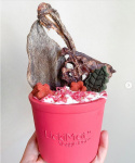 LickMat - Yoggie Pot - Garnuszek Spowalniający Jedzenie dla Psa - różowy