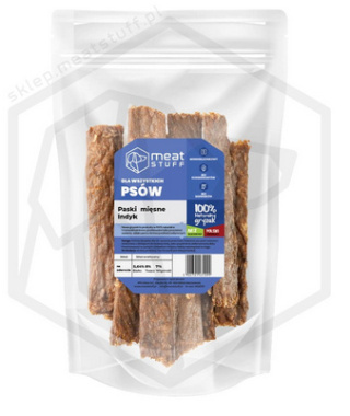 MEAT STUFF - Paski Mięsne z Indyka - 100g