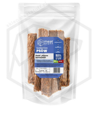 MEAT STUFF - Paski Mięsne z Jelenia/Sarny - 100g