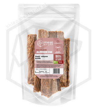 MEAT STUFF - Paski Mięsne z Królika - 100g