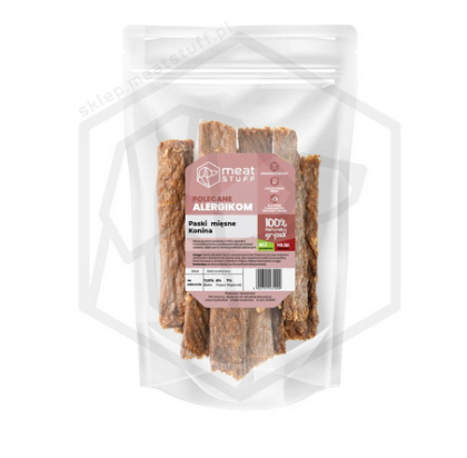 MEAT STUFF - paski mięsne z koniny - 100g