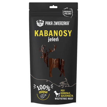 Paka Zwierzaka Kabanosy dla Psa - Jeleń - 3szt (80g)