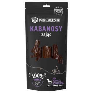 Paka Zwierzaka Kabanosy dla Psa - Zając 3szt. (80g)