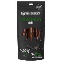Paka Zwierzaka - Kabanosy dla psa - Dzik - 3szt. (80g)