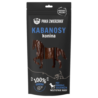 Paka Zwierzaka - Kabanosy dla psa - konina - 3szt. (80g)