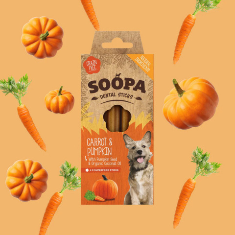 SOOPA Dental Stick Carrot & Pumpkin – Marchewka i Dynia (100g)