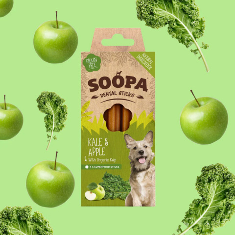 SOOPA Dental Stick – Jarmuż i Jabłko (100g)