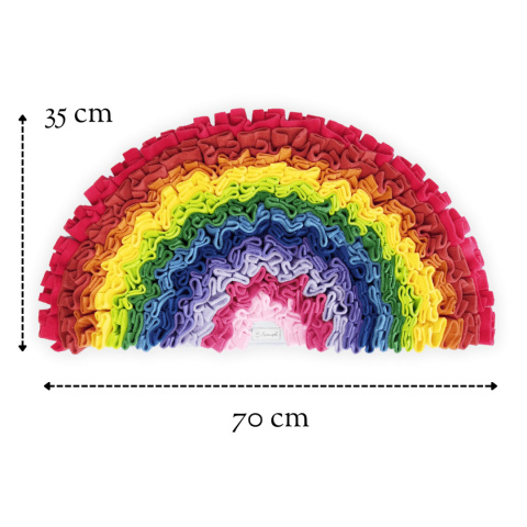 Sznupli - mata węchowa dla psa - tęcza