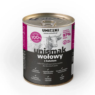 Uniszki - UNIsmak Wołowina z Batatem - Karma Mokra dla Psa - 800g