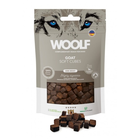 WOOLF Soft Cubes Goat - miękkie przysmaki z kozą 100g