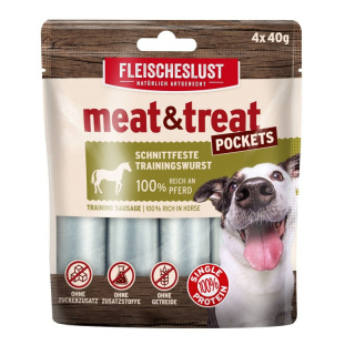 Meatlove kiełbaska treningowa MEAT and trEAT z konią 4x40g