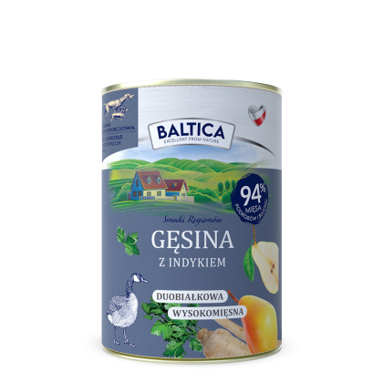 Baltica - Karma mokra Gęsina z indykiem 400g