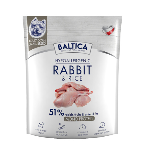 Baltica - Karma z królikiem i ryżem dla małych ras 1kg