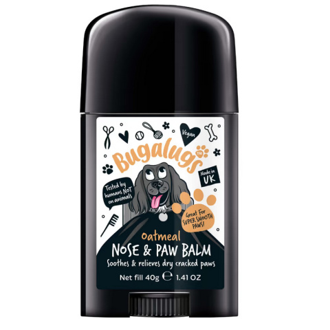 Bugalugs Nose & Paw Balm Stick 40g - wegański balsam do łap i nosa psa, w sztyfcie