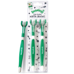Buglugs Triple Headed Dental Brushes - trójstronna szczoteczka do zębów psa i kota 2 szt.