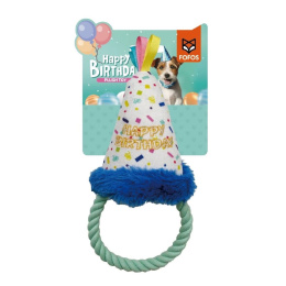 Czapeczka urodzinowa dla psa - zabawka pluszowa