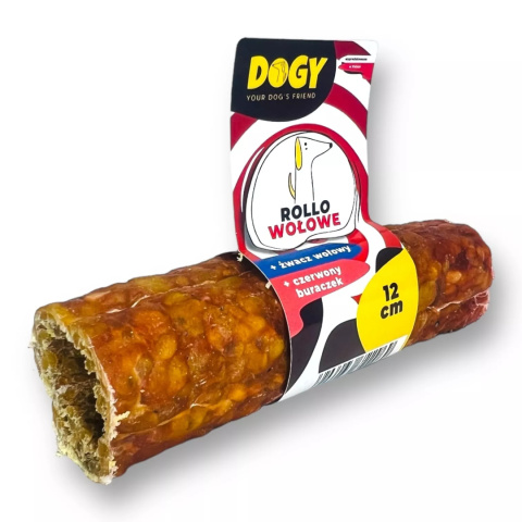 DOGY - Rollo Wołowe - gryzak do napełniania dla psa - 12 cm