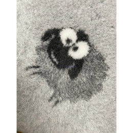 DRY BED - antypoślizgowy - szare owieczki - 100x75 cm