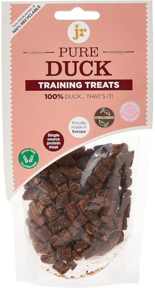 Jr Pets Pure Ducks Training Treats - przysmaki treningowe z kaczką 85g