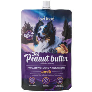 Lovi Food Peanut Butter with Blueberry - Pasta Orzechowa dla Psa z Borówkami - 300g