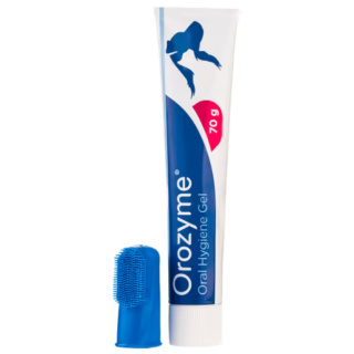 Orozyme Oral Hygiene Gel 70g - żel enzymatyczny do czyszczenia zębów psa lub kota + nakładka czyszcząca