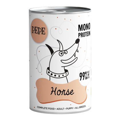 Paka Zwierzaka - Karma mokra PEPE Horse (konina) 400g