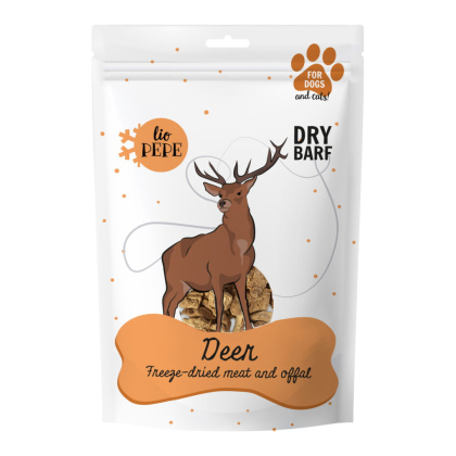 Paka Zwierzaka PEPE Deer - liofilizowane mięso jelenia 60g