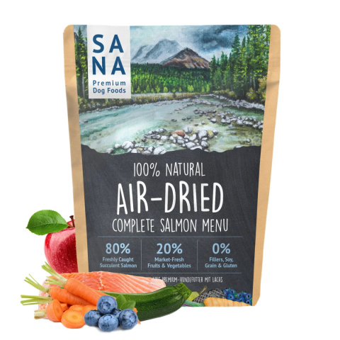 SANADOG Air Dried Horse - karma suszona powietrzem - łosoś - 1kg