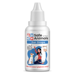 Safe Animlas Ear Drops - krople do uszu dla psa z jonami srebra - 30ml