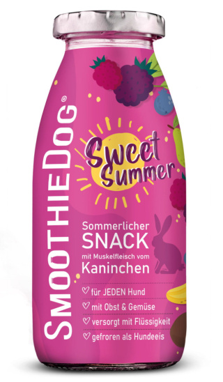 SmoothieDog Sweet Summer - edycja limitowana - królik z marchewką i owocami 250ml