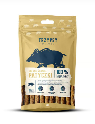 TRZYPSY DELUXE - Psie Patyczki z Dzika - 70g