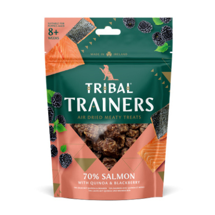 Tribal Air Dried Suszone przysmaki dla psów Łosoś i Jeżyna 80g