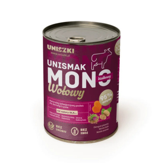 Uniszki - UNISMAK Mono Wołowina - karma mokra dla psa - 400g