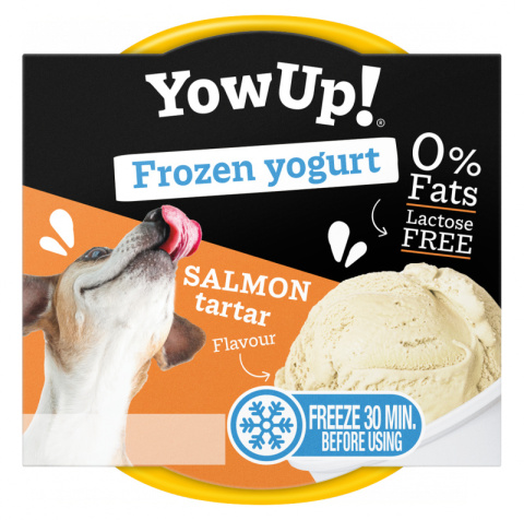 YOW UP! Salmon Tartar FROZEN YOGURT Jogurt do mrożenia dla psa o smaku tatara z łososia 110g