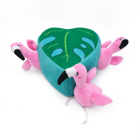 ZippyPaws- pluszowa zabawka węchowa dla psa - Flamingi