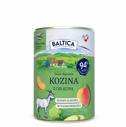 BALTICA - Kozina z cielęciną - karma mokra dla psa - 400g