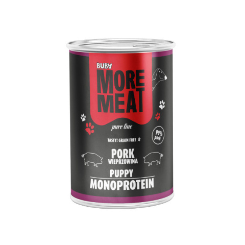 BUBA More Meat mono Pure Puppy - karma dla szczeniaka - wieprzowina - 400g