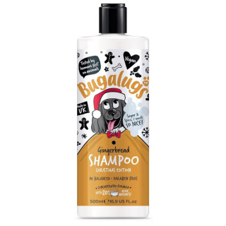 Bugalugs Gingerbread Shampoo Christmas Edition - świąteczny szampon dla psa o zapachu pierników, koncentrat 1:10 - 500ml