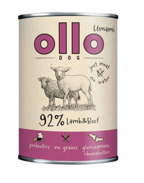 Ollo Umami Lamb & Beef - Mokra Karma dla Psa - Jagnięcina i Wołowina - 400g