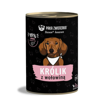 Paka Zwierzaka Seventh heaven - Królik z wołowiną (rabbit & beef) 400g