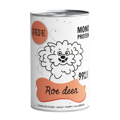 Paka Zwierzaka - karma mokra PEPE Roe deer (sarna) 400g