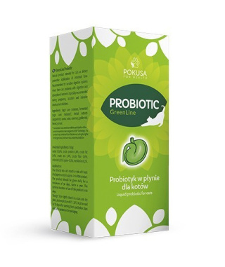 Pokusa - GreenLine Probiotyk w Płynie dla kotów - 100 ml