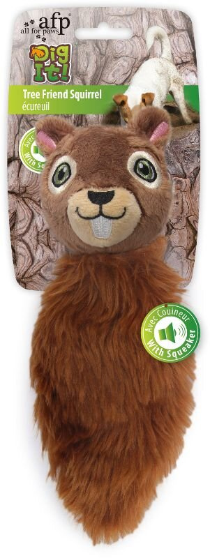 AFP Tree Friend - wiewiórka z szeleszczącym ogonem - zabawka dla psa