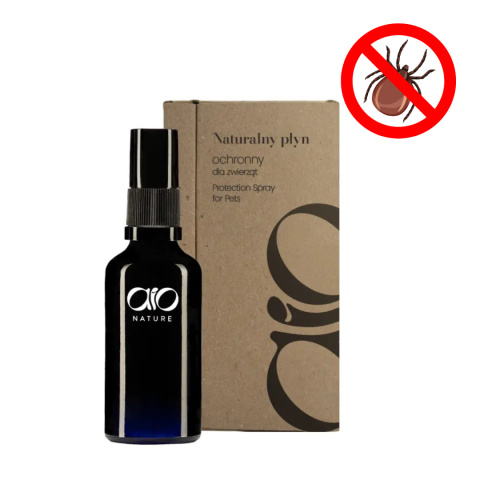 AIO Nature - Naturalny płyn ochronny dla psa 50 ml – kleszcze i owady