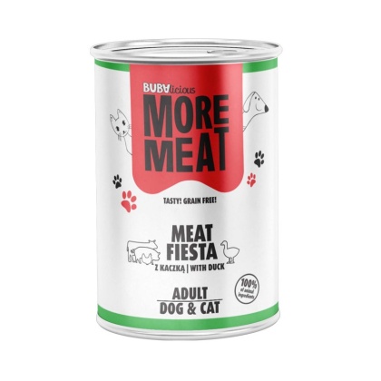 BUBAlicious Meat Fiesta z kaczką – mokra karma dla psa i kota 400 g