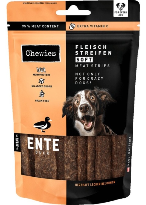 Chewies Fleischstreifen Soft Duck Mini - miękkie paski mięsne z kaczki - 70 g Chewies Fleischstreifen Soft Duck Mini - miękkie paski mięsne z kaczki - 70 g