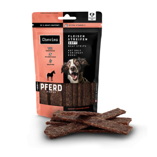 Chewies Fleischstreifen Soft Mini – Miękkie paski mięsne z koniną dla psa – 70g
