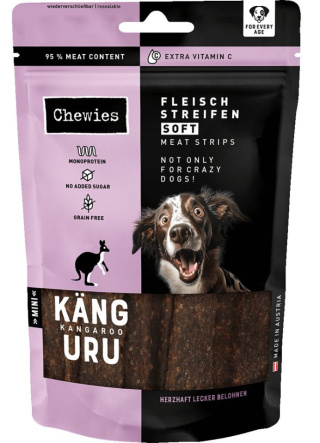 Chewies Fleischstreifen Soft Mini - miękkie paski mięsne dla psa - kangur 70 g
