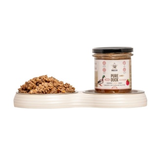 DOGSTAR Pure Duck – karma mokra z kaczką i malinami dla psa – 300 g
