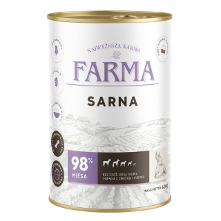 FARMA Select Sarna – Karma mokra dla psa - 400g